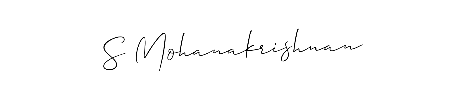 Make a beautiful signature design for name S Mohanakrishnan. Use this online signature maker to create a handwritten signature for free. S Mohanakrishnan signature style 2 images and pictures png