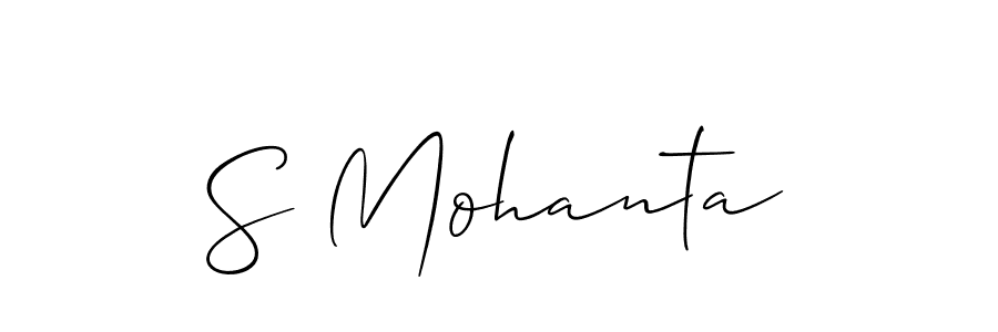 Make a short S Mohanta signature style. Manage your documents anywhere anytime using Allison_Script. Create and add eSignatures, submit forms, share and send files easily. S Mohanta signature style 2 images and pictures png