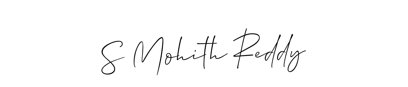 Also we have S Mohith Reddy name is the best signature style. Create professional handwritten signature collection using Allison_Script autograph style. S Mohith Reddy signature style 2 images and pictures png