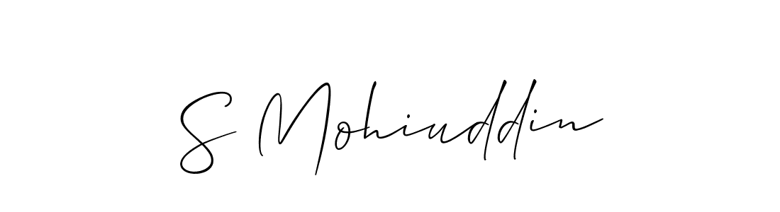 Also we have S Mohiuddin name is the best signature style. Create professional handwritten signature collection using Allison_Script autograph style. S Mohiuddin signature style 2 images and pictures png