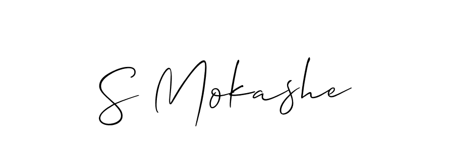 Make a short S Mokashe signature style. Manage your documents anywhere anytime using Allison_Script. Create and add eSignatures, submit forms, share and send files easily. S Mokashe signature style 2 images and pictures png