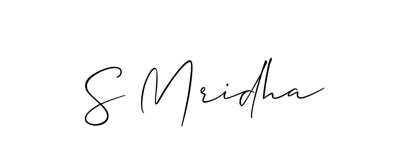 if you are searching for the best signature style for your name S Mridha. so please give up your signature search. here we have designed multiple signature styles  using Allison_Script. S Mridha signature style 2 images and pictures png