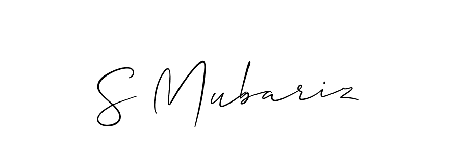 Once you've used our free online signature maker to create your best signature Allison_Script style, it's time to enjoy all of the benefits that S Mubariz name signing documents. S Mubariz signature style 2 images and pictures png