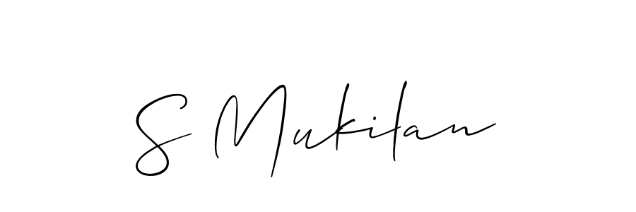 How to Draw S Mukilan signature style? Allison_Script is a latest design signature styles for name S Mukilan. S Mukilan signature style 2 images and pictures png