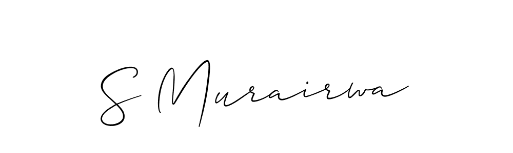 if you are searching for the best signature style for your name S Murairwa. so please give up your signature search. here we have designed multiple signature styles  using Allison_Script. S Murairwa signature style 2 images and pictures png