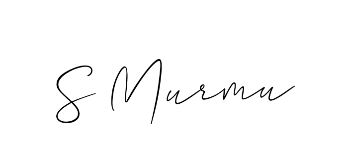 S Murmu stylish signature style. Best Handwritten Sign (Allison_Script) for my name. Handwritten Signature Collection Ideas for my name S Murmu. S Murmu signature style 2 images and pictures png