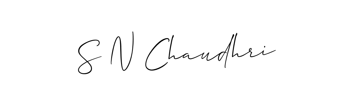 Once you've used our free online signature maker to create your best signature Allison_Script style, it's time to enjoy all of the benefits that S N Chaudhri name signing documents. S N Chaudhri signature style 2 images and pictures png