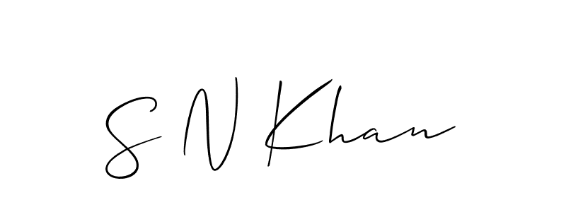 It looks lik you need a new signature style for name S N Khan. Design unique handwritten (Allison_Script) signature with our free signature maker in just a few clicks. S N Khan signature style 2 images and pictures png