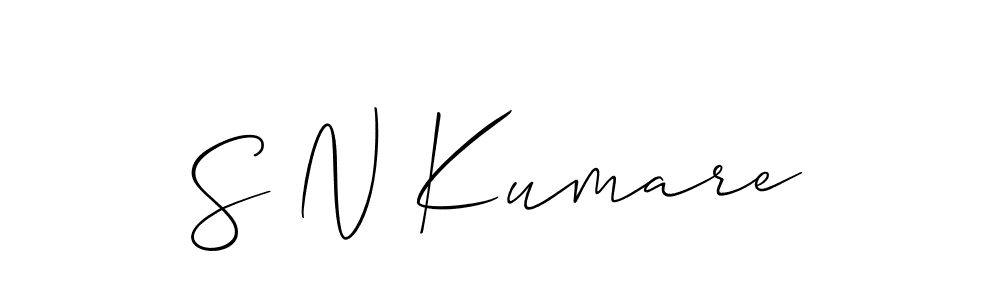 How to Draw S N Kumare signature style? Allison_Script is a latest design signature styles for name S N Kumare. S N Kumare signature style 2 images and pictures png