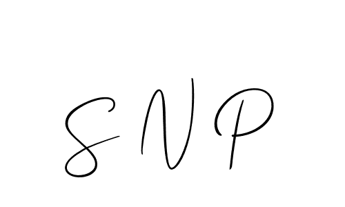 Make a beautiful signature design for name S N P. Use this online signature maker to create a handwritten signature for free. S N P signature style 2 images and pictures png
