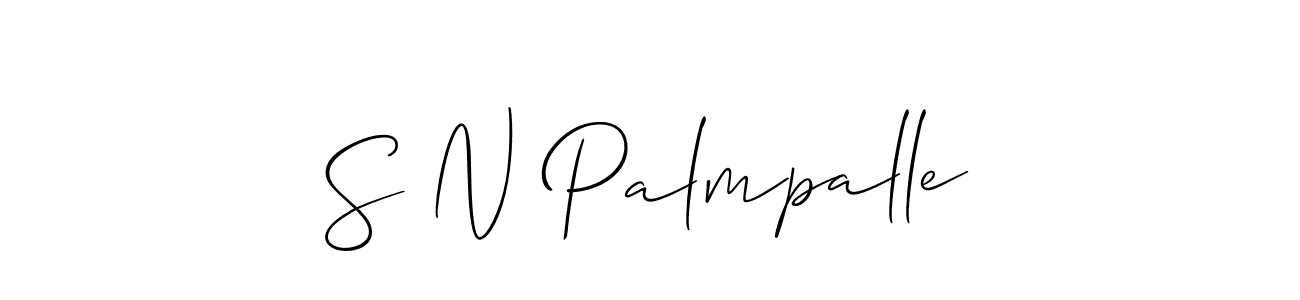 Best and Professional Signature Style for S N Palmpalle. Allison_Script Best Signature Style Collection. S N Palmpalle signature style 2 images and pictures png