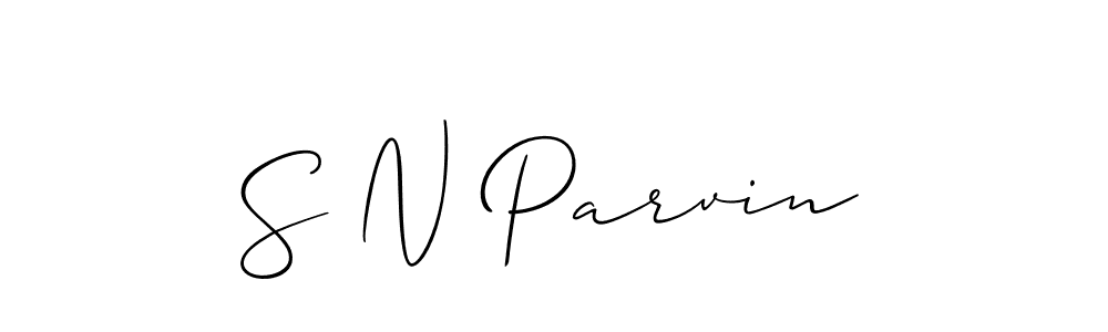 Make a beautiful signature design for name S N Parvin. Use this online signature maker to create a handwritten signature for free. S N Parvin signature style 2 images and pictures png