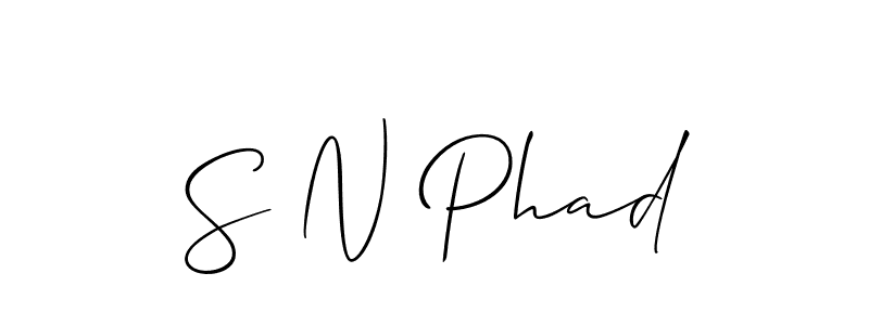 Also You can easily find your signature by using the search form. We will create S N Phad name handwritten signature images for you free of cost using Allison_Script sign style. S N Phad signature style 2 images and pictures png