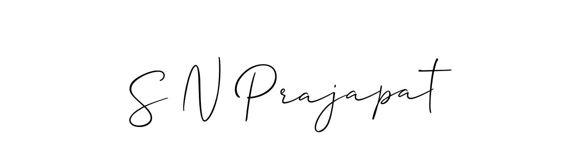 You can use this online signature creator to create a handwritten signature for the name S N Prajapat. This is the best online autograph maker. S N Prajapat signature style 2 images and pictures png