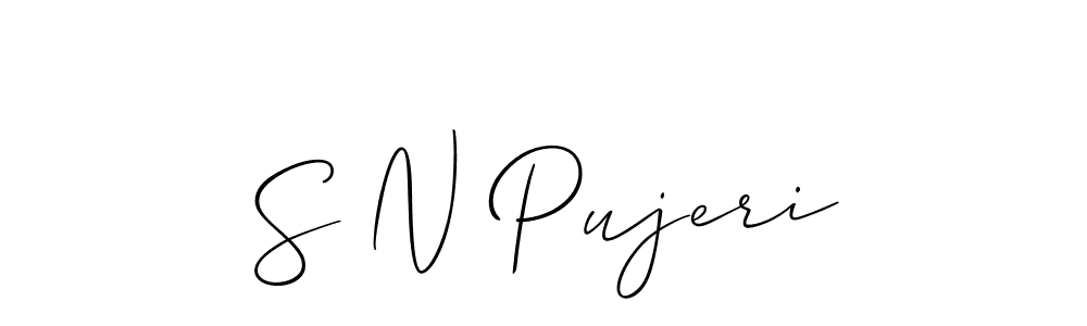Once you've used our free online signature maker to create your best signature Allison_Script style, it's time to enjoy all of the benefits that S N Pujeri name signing documents. S N Pujeri signature style 2 images and pictures png