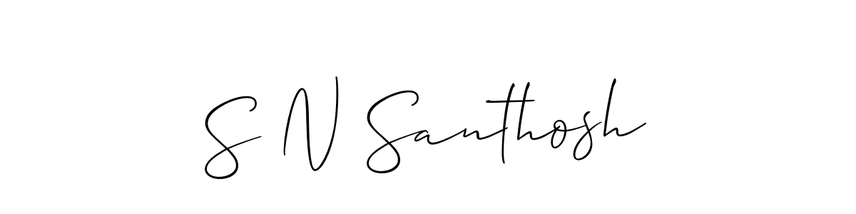 You can use this online signature creator to create a handwritten signature for the name S N Santhosh. This is the best online autograph maker. S N Santhosh signature style 2 images and pictures png
