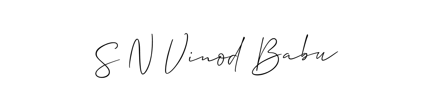 Similarly Allison_Script is the best handwritten signature design. Signature creator online .You can use it as an online autograph creator for name S N Vinod Babu. S N Vinod Babu signature style 2 images and pictures png