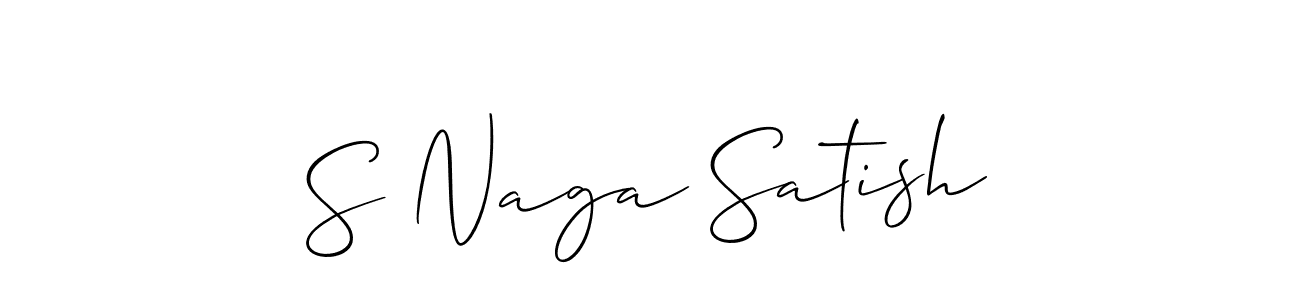 It looks lik you need a new signature style for name S Naga Satish. Design unique handwritten (Allison_Script) signature with our free signature maker in just a few clicks. S Naga Satish signature style 2 images and pictures png