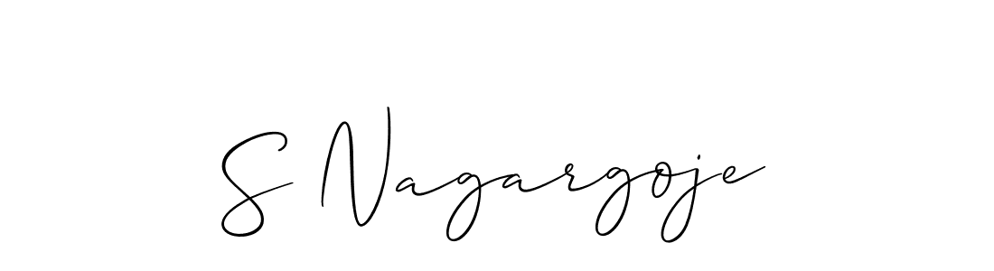 Also we have S Nagargoje name is the best signature style. Create professional handwritten signature collection using Allison_Script autograph style. S Nagargoje signature style 2 images and pictures png
