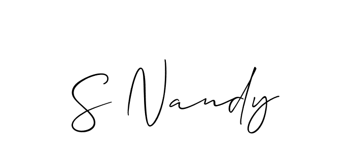 Here are the top 10 professional signature styles for the name S Nandy. These are the best autograph styles you can use for your name. S Nandy signature style 2 images and pictures png