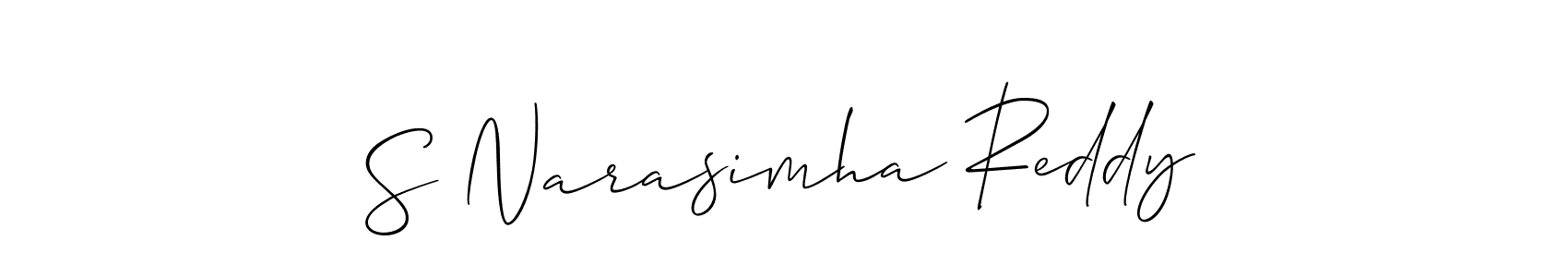 Make a beautiful signature design for name S Narasimha Reddy. Use this online signature maker to create a handwritten signature for free. S Narasimha Reddy signature style 2 images and pictures png