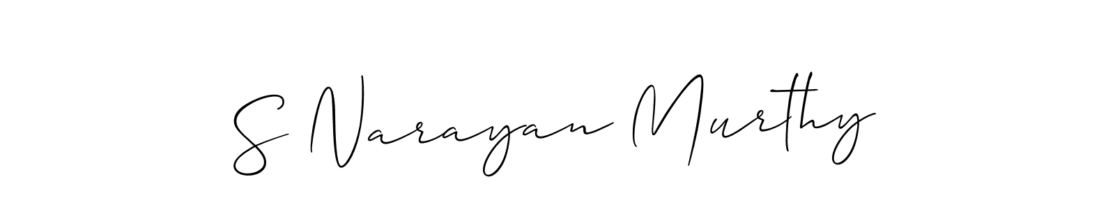 How to Draw S Narayan Murthy signature style? Allison_Script is a latest design signature styles for name S Narayan Murthy. S Narayan Murthy signature style 2 images and pictures png