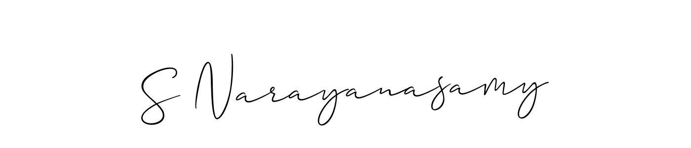 Make a beautiful signature design for name S Narayanasamy. Use this online signature maker to create a handwritten signature for free. S Narayanasamy signature style 2 images and pictures png