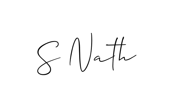 Check out images of Autograph of S Nath name. Actor S Nath Signature Style. Allison_Script is a professional sign style online. S Nath signature style 2 images and pictures png