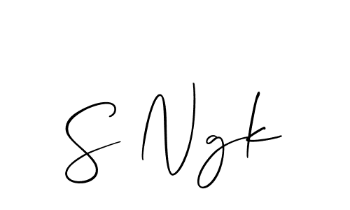 Once you've used our free online signature maker to create your best signature Allison_Script style, it's time to enjoy all of the benefits that S Ngk name signing documents. S Ngk signature style 2 images and pictures png