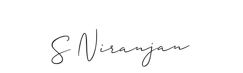 if you are searching for the best signature style for your name S Niranjan. so please give up your signature search. here we have designed multiple signature styles  using Allison_Script. S Niranjan signature style 2 images and pictures png