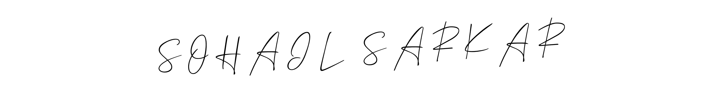 Make a beautiful signature design for name S O H A I L   S A R K A R. Use this online signature maker to create a handwritten signature for free. S O H A I L   S A R K A R signature style 2 images and pictures png