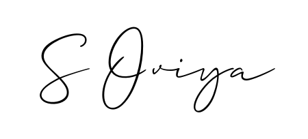 How to make S Oviya name signature. Use Allison_Script style for creating short signs online. This is the latest handwritten sign. S Oviya signature style 2 images and pictures png