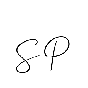 You should practise on your own different ways (Allison_Script) to write your name (S P) in signature. don't let someone else do it for you. S P signature style 2 images and pictures png