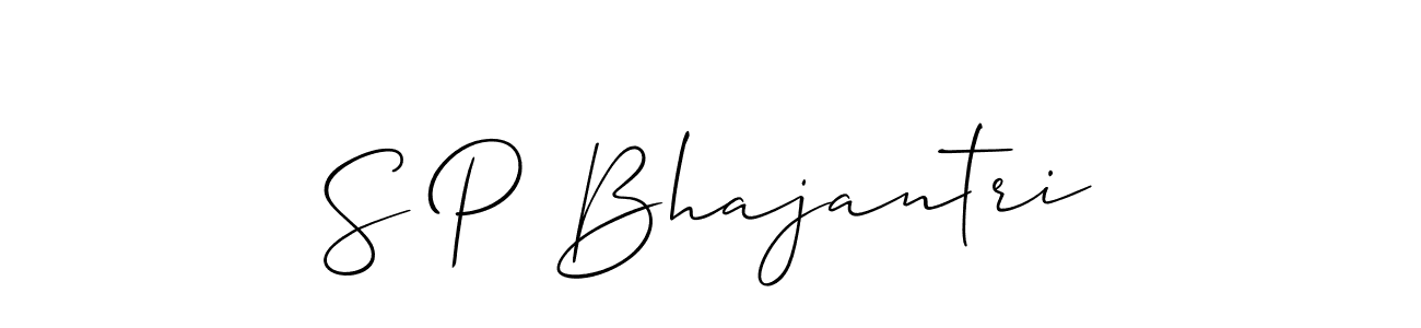 Make a beautiful signature design for name S P Bhajantri. Use this online signature maker to create a handwritten signature for free. S P Bhajantri signature style 2 images and pictures png