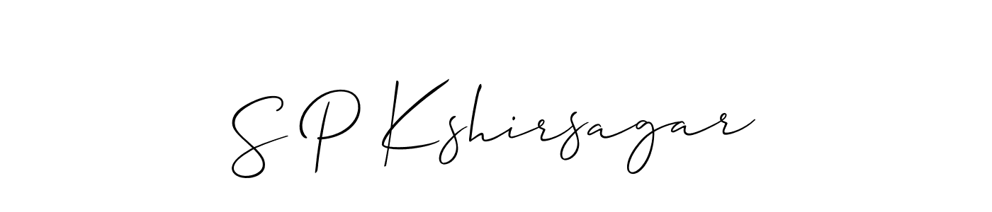 How to Draw S P Kshirsagar signature style? Allison_Script is a latest design signature styles for name S P Kshirsagar. S P Kshirsagar signature style 2 images and pictures png