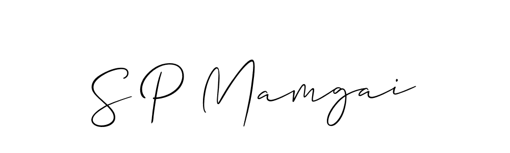 if you are searching for the best signature style for your name S P Mamgai. so please give up your signature search. here we have designed multiple signature styles  using Allison_Script. S P Mamgai signature style 2 images and pictures png