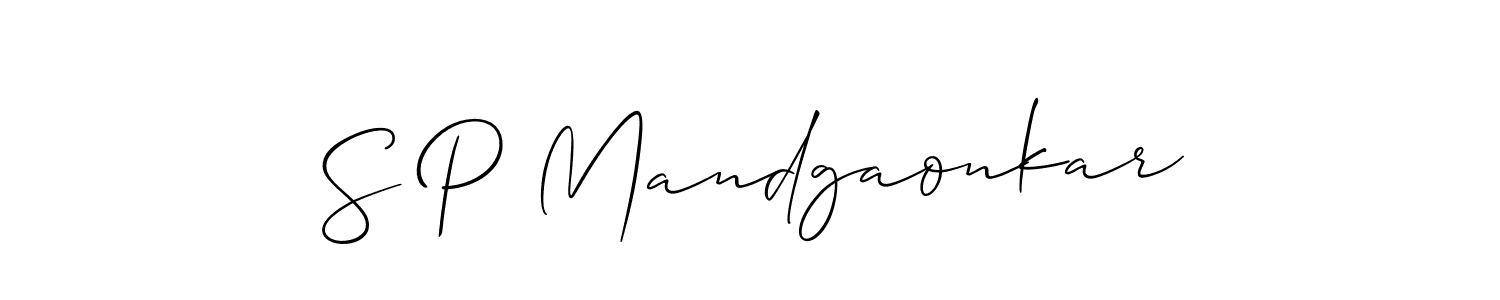 Best and Professional Signature Style for S P Mandgaonkar. Allison_Script Best Signature Style Collection. S P Mandgaonkar signature style 2 images and pictures png