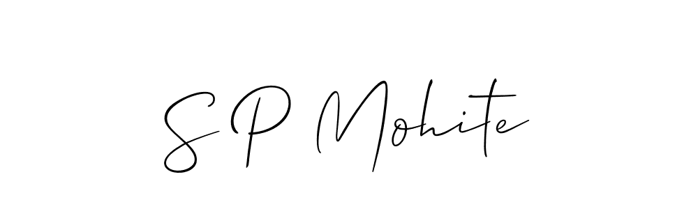 How to Draw S P Mohite signature style? Allison_Script is a latest design signature styles for name S P Mohite. S P Mohite signature style 2 images and pictures png