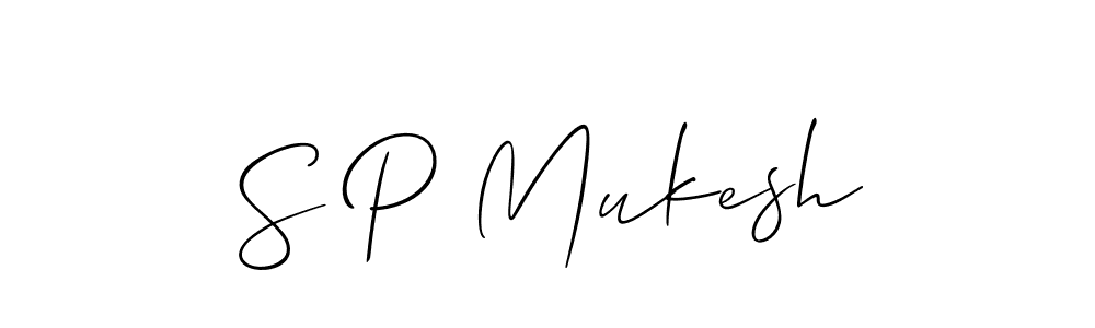S P Mukesh stylish signature style. Best Handwritten Sign (Allison_Script) for my name. Handwritten Signature Collection Ideas for my name S P Mukesh. S P Mukesh signature style 2 images and pictures png