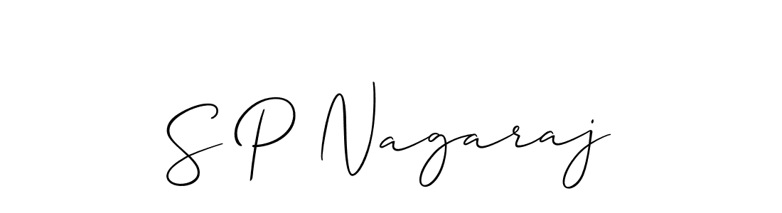 Also You can easily find your signature by using the search form. We will create S P Nagaraj name handwritten signature images for you free of cost using Allison_Script sign style. S P Nagaraj signature style 2 images and pictures png