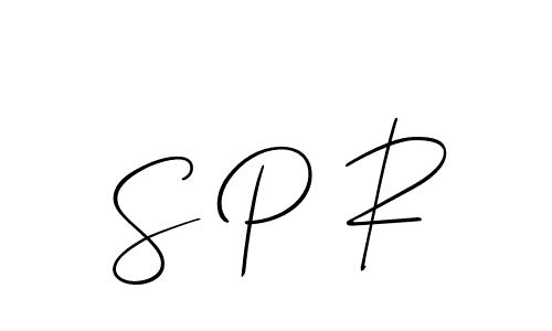 You should practise on your own different ways (Allison_Script) to write your name (S P R) in signature. don't let someone else do it for you. S P R signature style 2 images and pictures png