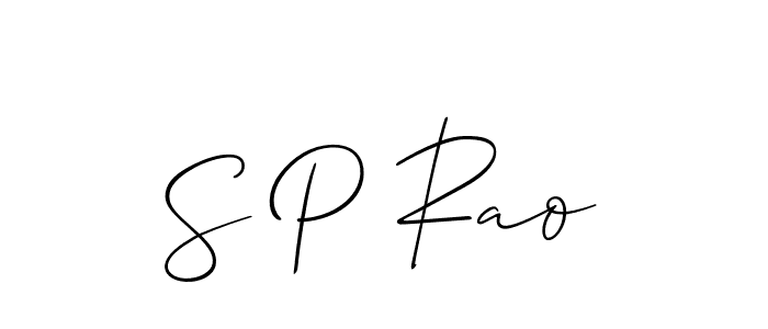 How to Draw S P Rao signature style? Allison_Script is a latest design signature styles for name S P Rao. S P Rao signature style 2 images and pictures png