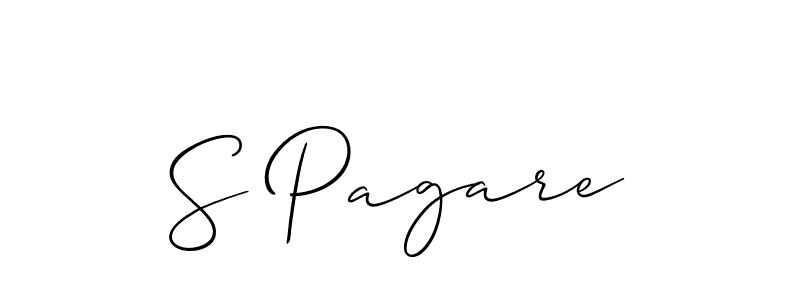 Similarly Allison_Script is the best handwritten signature design. Signature creator online .You can use it as an online autograph creator for name S Pagare. S Pagare signature style 2 images and pictures png