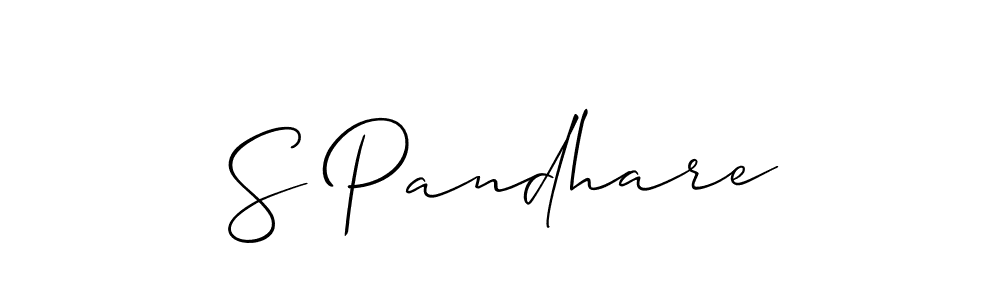 Create a beautiful signature design for name S Pandhare. With this signature (Allison_Script) fonts, you can make a handwritten signature for free. S Pandhare signature style 2 images and pictures png