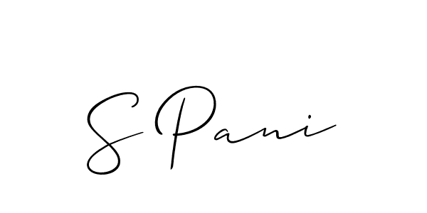 S Pani stylish signature style. Best Handwritten Sign (Allison_Script) for my name. Handwritten Signature Collection Ideas for my name S Pani. S Pani signature style 2 images and pictures png