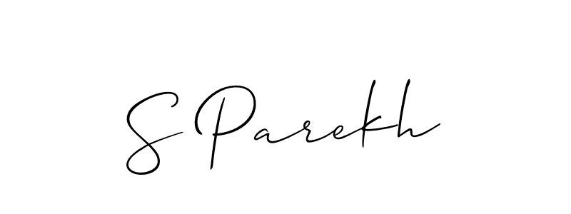 Best and Professional Signature Style for S Parekh. Allison_Script Best Signature Style Collection. S Parekh signature style 2 images and pictures png