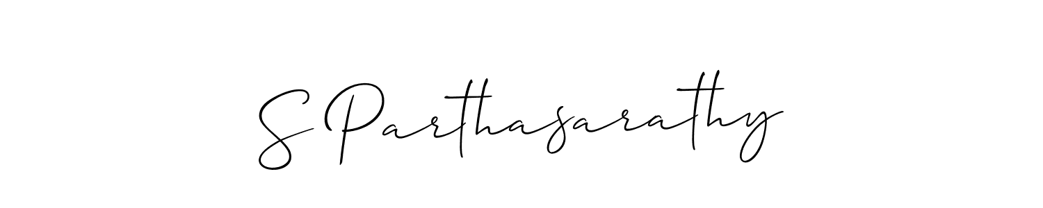 Similarly Allison_Script is the best handwritten signature design. Signature creator online .You can use it as an online autograph creator for name S Parthasarathy. S Parthasarathy signature style 2 images and pictures png