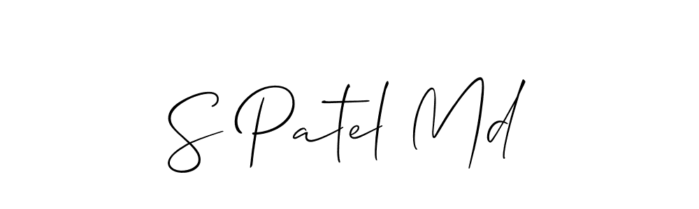 How to Draw S Patel Md signature style? Allison_Script is a latest design signature styles for name S Patel Md. S Patel Md signature style 2 images and pictures png