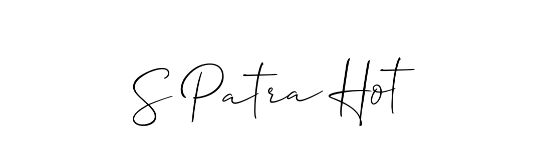 Create a beautiful signature design for name S Patra Hot. With this signature (Allison_Script) fonts, you can make a handwritten signature for free. S Patra Hot signature style 2 images and pictures png