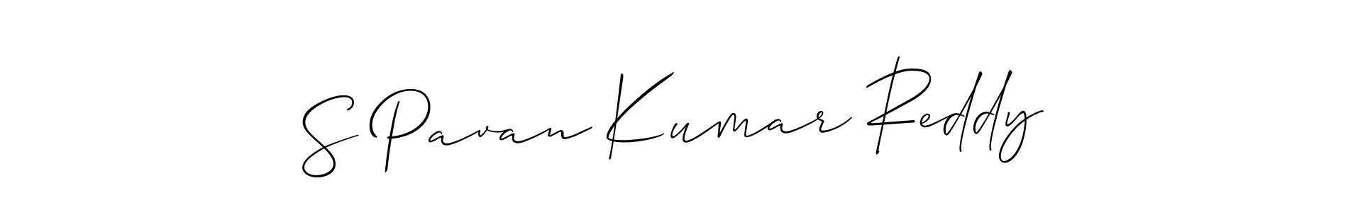 Create a beautiful signature design for name S Pavan Kumar Reddy. With this signature (Allison_Script) fonts, you can make a handwritten signature for free. S Pavan Kumar Reddy signature style 2 images and pictures png